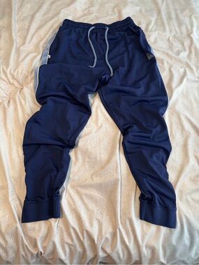 Nike mens Navy Athletic Jogger Pants with Drawstring